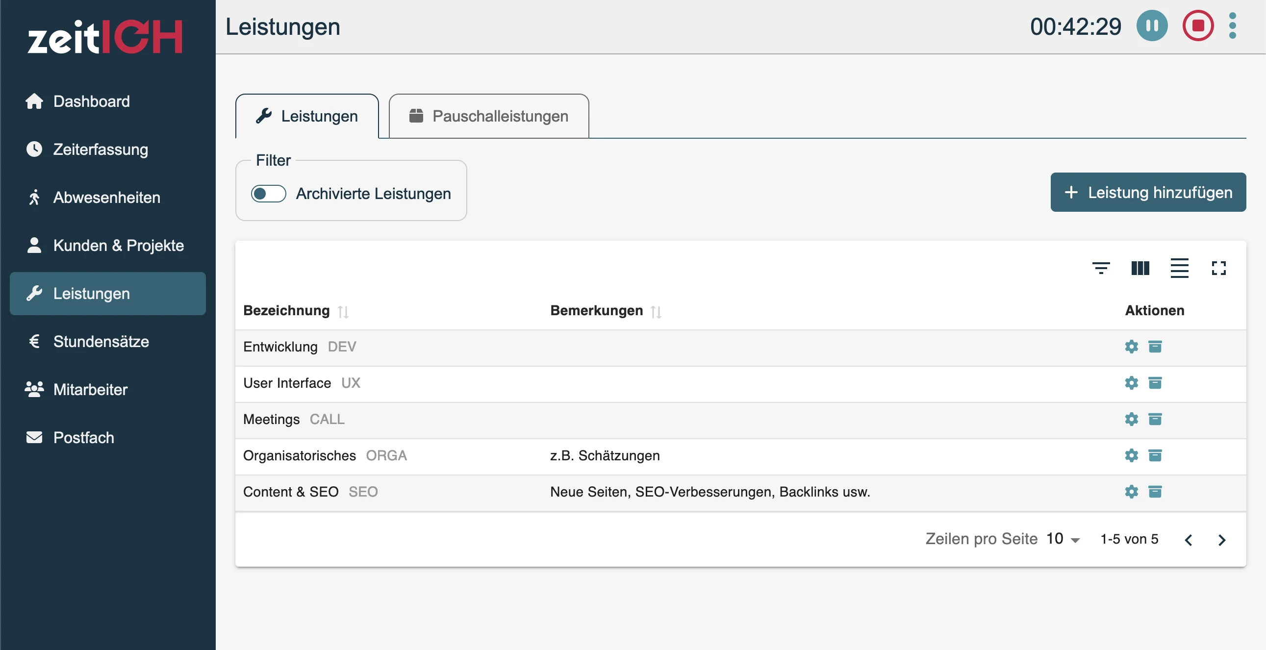 Timer-Funktion für Desktop-PC